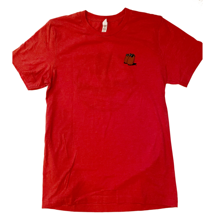Famous Potatoes - Red "New Classic" Logo Short Sleeve Tee