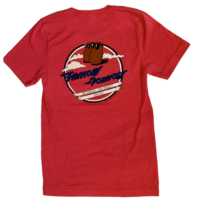 Famous Potatoes - Red "New Classic" Logo Short Sleeve Tee