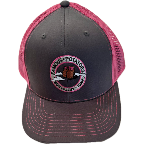 Famous Potatoes - Snapback Trucker Hat - Pink/Charcoal